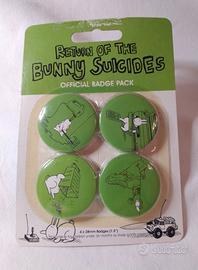 pins bunny suicide by andy riley official badge