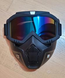 Occhiali / maschera da sci moto softair 