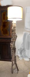 Lampada legno mare