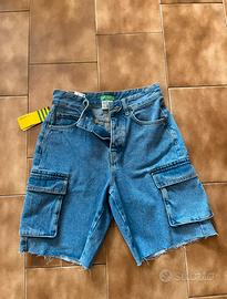 Pantaloncini in Jeans cargo Benetton