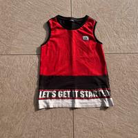 Canotta Nera e Rossa Nebbati