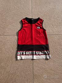 Canotta Nera e Rossa Nebbati