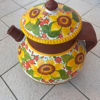 Vaso in terracotta dipinto a mano