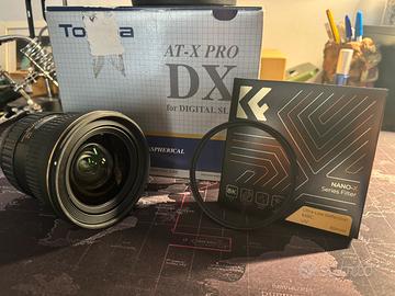 Tokina 14-20mm f2 + filtro anti uv ultra low Nikon