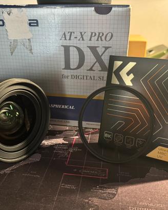 Tokina 14-20mm f2 + filtro anti uv ultra low Nikon
