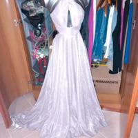 vestito da cerimonia kn strascico e stola