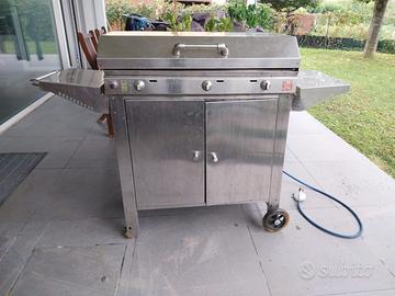 Barbecue a gas Planet BBQ acciaio