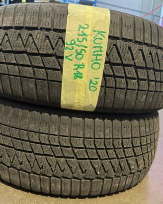 2 Gomme invernali Kumho 215/40 R18 del 2020