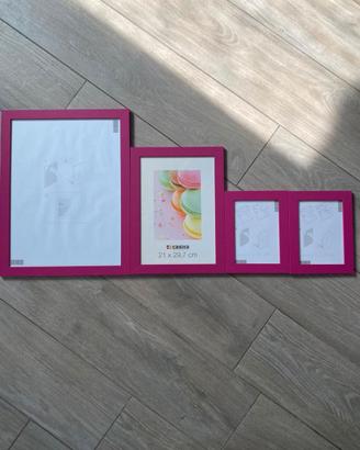Set cornici fucsia