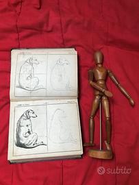 disegno artistico libro e manichino