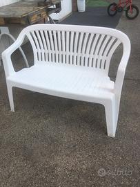 Panchina tavolin sedieplastica