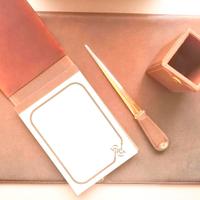 GUCCI - COMPLETO DA SCRIVANIA CON BLOCCO NOTE