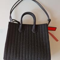 Shopper nera in Lurex glitter - GUM Design NUOVA