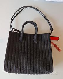 Shopper nera in Lurex glitter - GUM Design NUOVA