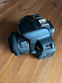 Fotocamera reflex canon eos 650d + obiettivo 50mm