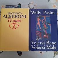 2 libri di saggistica di F. Alberoni e W. Pasini