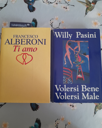 2 libri di saggistica di F. Alberoni e W. Pasini