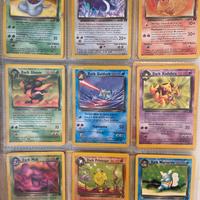 Lotto carte pokemon team rocket