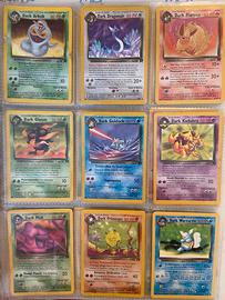 Lotto carte pokemon team rocket