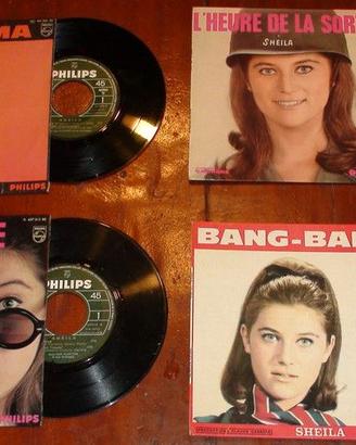 Stock 4 dischi 45 giri vinile - Sheila