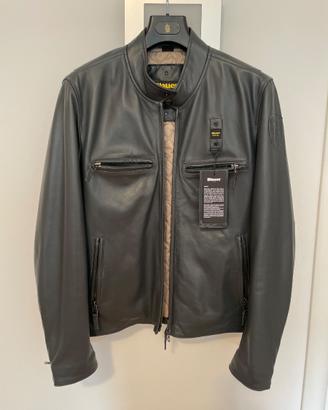 Giubbotto  pelle blauer nuovo l