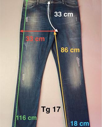 Jeans calibrato tg 17 - 21 - 27