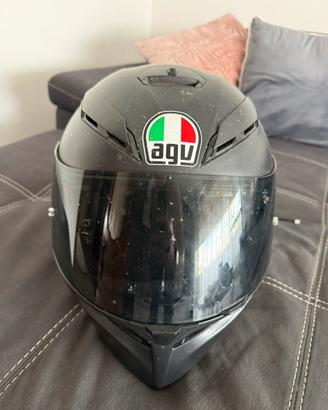 Casco moto AGV XL nero opaco