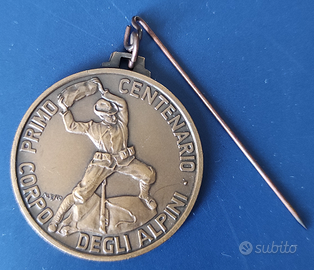 Centenario Corpo degli Alpini - medaglia 1972
