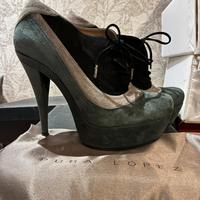 Stringate Pura Lopez n 38 camoscio ottime cond.