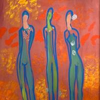 Antonio Vangelli olio su tela