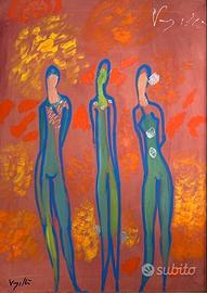 Antonio Vangelli olio su tela