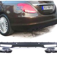 DIFFUSORE MERCEDES CLASSE C W205 SEDAN 14-18 LOOK 