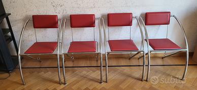 4 sedie di design vintage