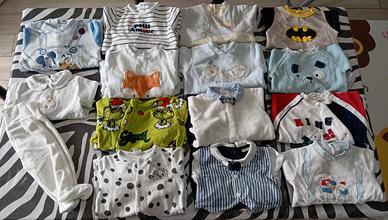 14 PEZZI : abbigliamento neonato ciniglia 68 cm