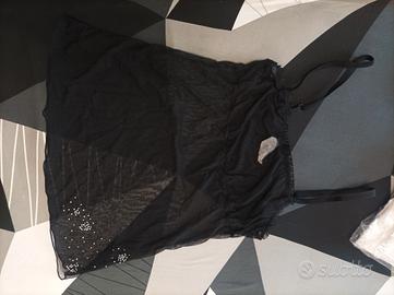 top nero velato Tezenis