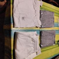 Pantaloni da cuoco bianchi e tipo 'sale e pepe'