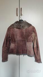 Giacca pelle Sisley Taglia S 