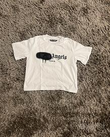 🔥 T-shirt Palm Angels Spary Logo - Bianca - S 🔥