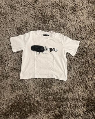 🔥 T-shirt Palm Angels Spary Logo - Bianca - S 🔥