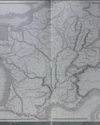 Carta geografica fisica antica
