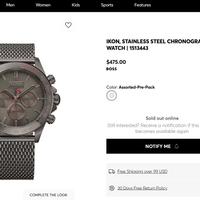 Hugo Boss Ikon Grey Steel Chronograph Watch 15134