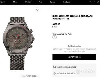 Hugo Boss Ikon Grey Steel Chronograph Watch 15134