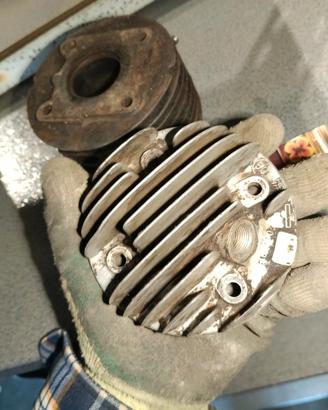 cilindro testa pistone gruppo termico lambretta j 