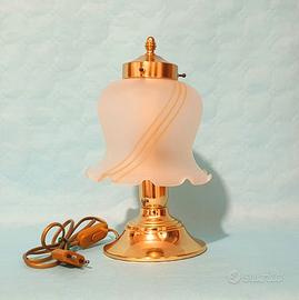 lampada abat-jour VINTAGE cm 30 h con paralume