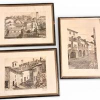 Monfalcone Gorizia e Tolmezzo litografie anni 80