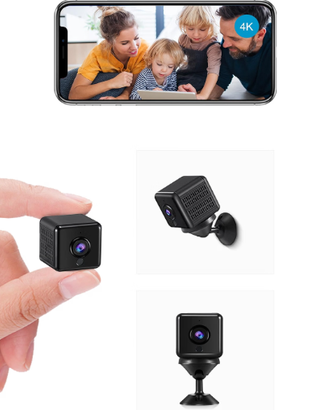 Telecamera Nascosta 4K HD Mini Telecamera Wifi Int