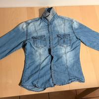 Camicia jeans uomo Bruno Leoni celeste taglia L