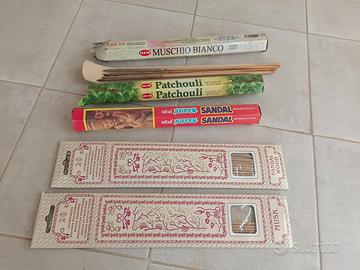 Incensi profumati assortiti + porta incenso in leg
