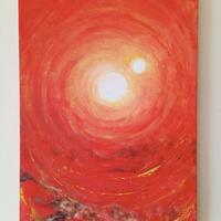 Pittura olio 35x25 "Sunreal - O dia que [...]"