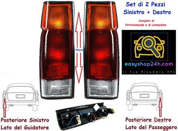 SET 2 FARO FANALE FANALINO POSTERIORE PER NISSAN N